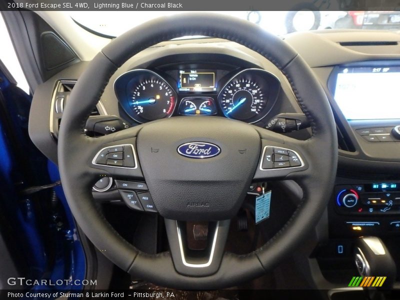 Lightning Blue / Charcoal Black 2018 Ford Escape SEL 4WD