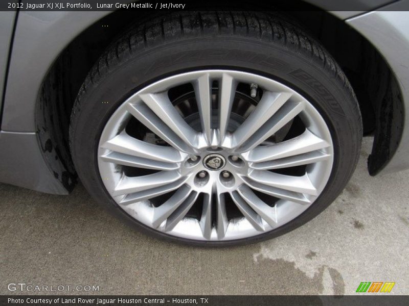 Lunar Grey Metallic / Jet/Ivory 2012 Jaguar XJ XJL Portfolio