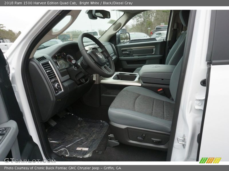 Bright White / Black/Diesel Gray 2018 Ram 1500 Harvest Edition Quad Cab
