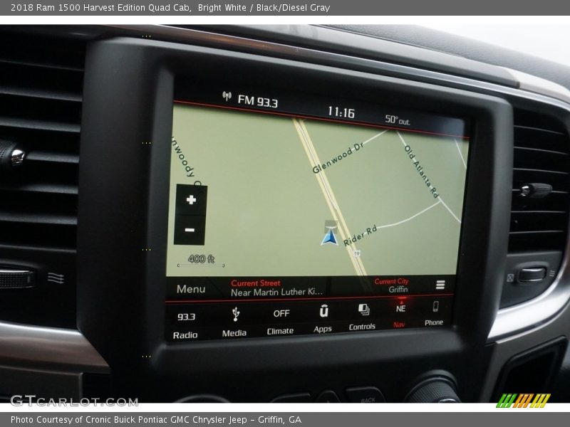 Bright White / Black/Diesel Gray 2018 Ram 1500 Harvest Edition Quad Cab