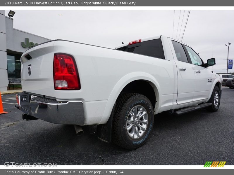 Bright White / Black/Diesel Gray 2018 Ram 1500 Harvest Edition Quad Cab