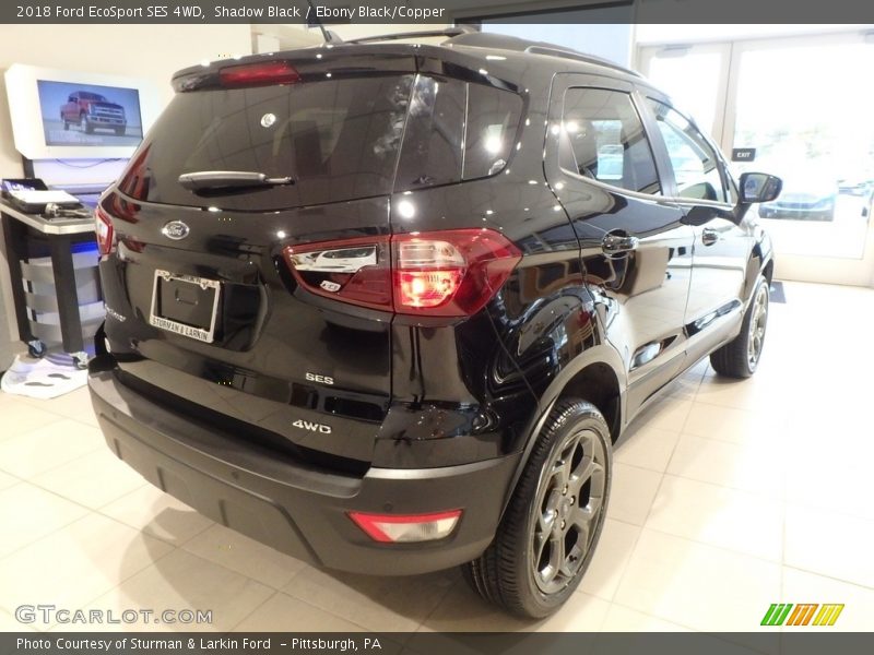 Shadow Black / Ebony Black/Copper 2018 Ford EcoSport SES 4WD