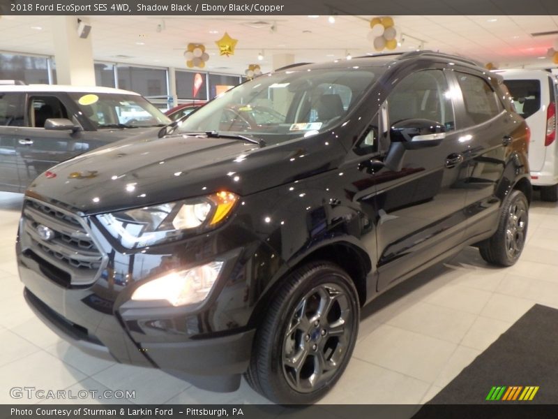 Shadow Black / Ebony Black/Copper 2018 Ford EcoSport SES 4WD