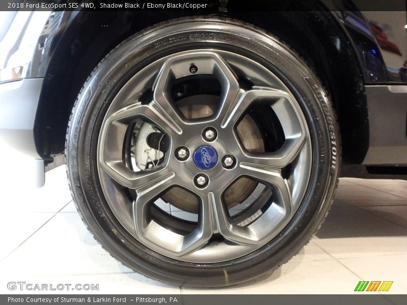 Shadow Black / Ebony Black/Copper 2018 Ford EcoSport SES 4WD