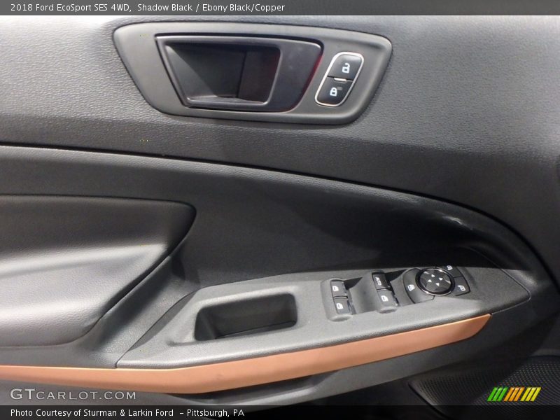Shadow Black / Ebony Black/Copper 2018 Ford EcoSport SES 4WD