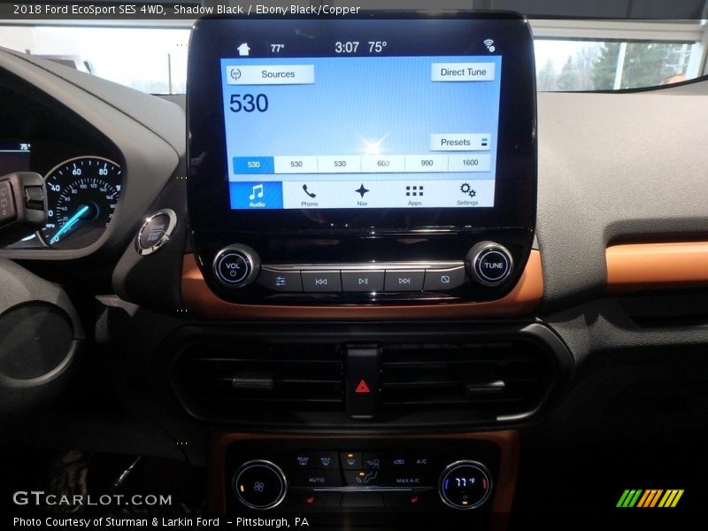 Shadow Black / Ebony Black/Copper 2018 Ford EcoSport SES 4WD