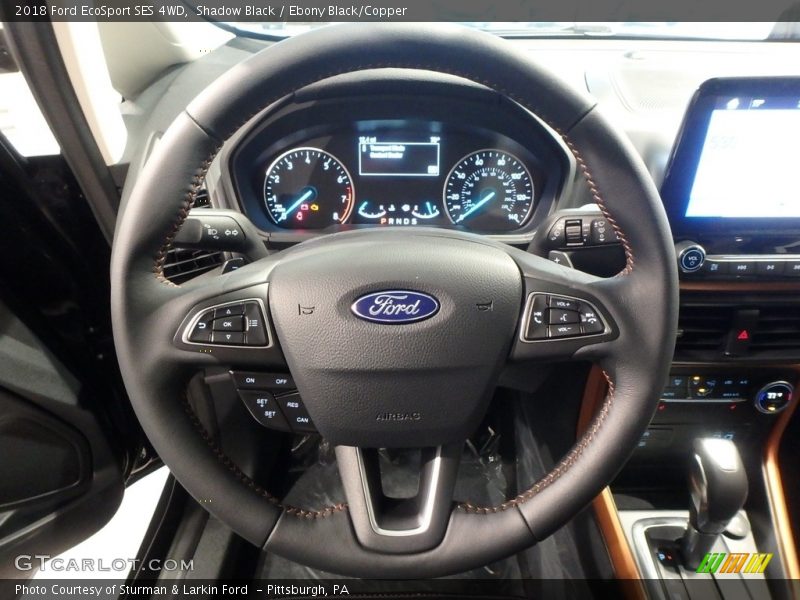 Shadow Black / Ebony Black/Copper 2018 Ford EcoSport SES 4WD