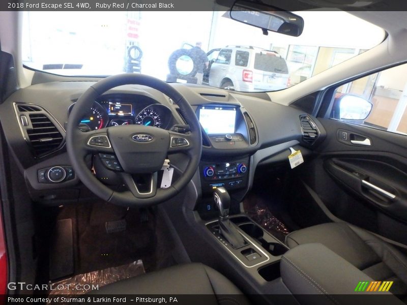 Ruby Red / Charcoal Black 2018 Ford Escape SEL 4WD