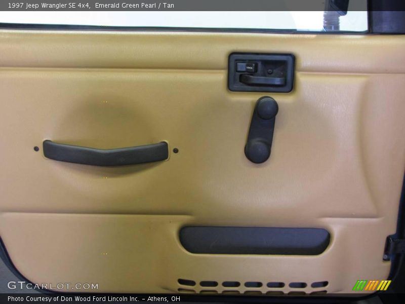 Emerald Green Pearl / Tan 1997 Jeep Wrangler SE 4x4