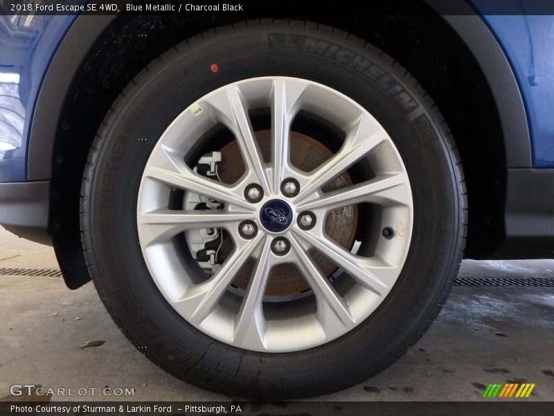 Blue Metallic / Charcoal Black 2018 Ford Escape SE 4WD