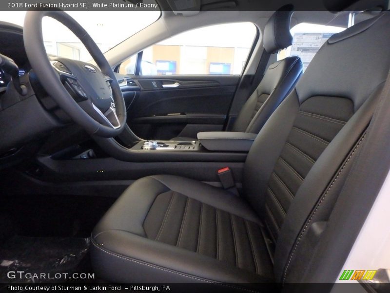 White Platinum / Ebony 2018 Ford Fusion Hybrid SE