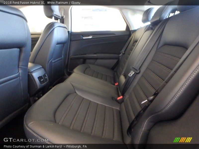 White Platinum / Ebony 2018 Ford Fusion Hybrid SE
