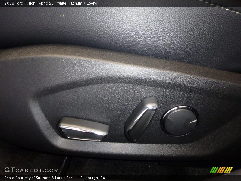 White Platinum / Ebony 2018 Ford Fusion Hybrid SE