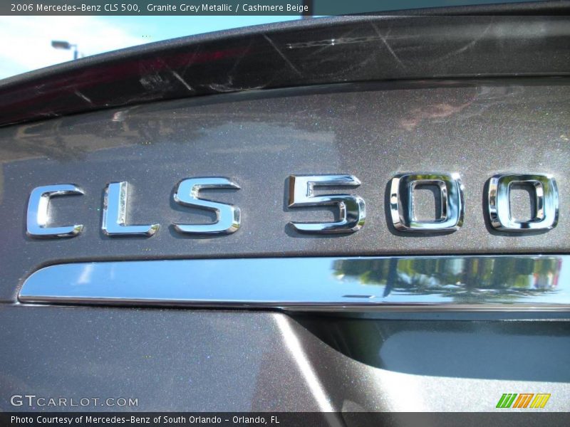 Granite Grey Metallic / Cashmere Beige 2006 Mercedes-Benz CLS 500