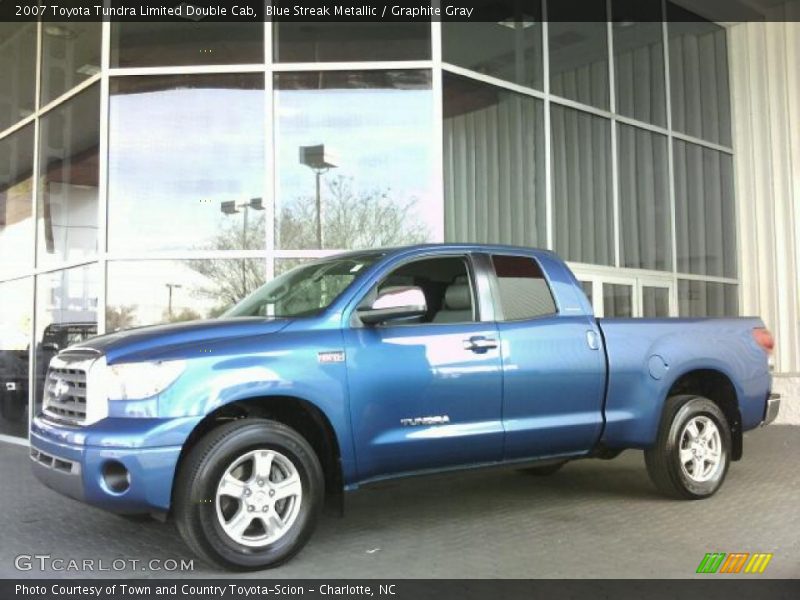 Blue Streak Metallic / Graphite Gray 2007 Toyota Tundra Limited Double Cab