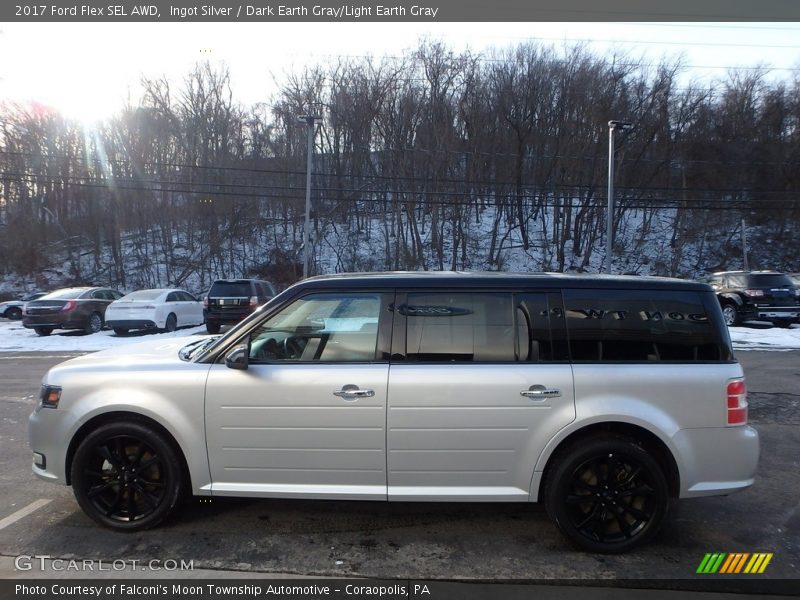 Ingot Silver / Dark Earth Gray/Light Earth Gray 2017 Ford Flex SEL AWD