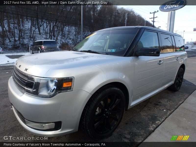 Ingot Silver / Dark Earth Gray/Light Earth Gray 2017 Ford Flex SEL AWD