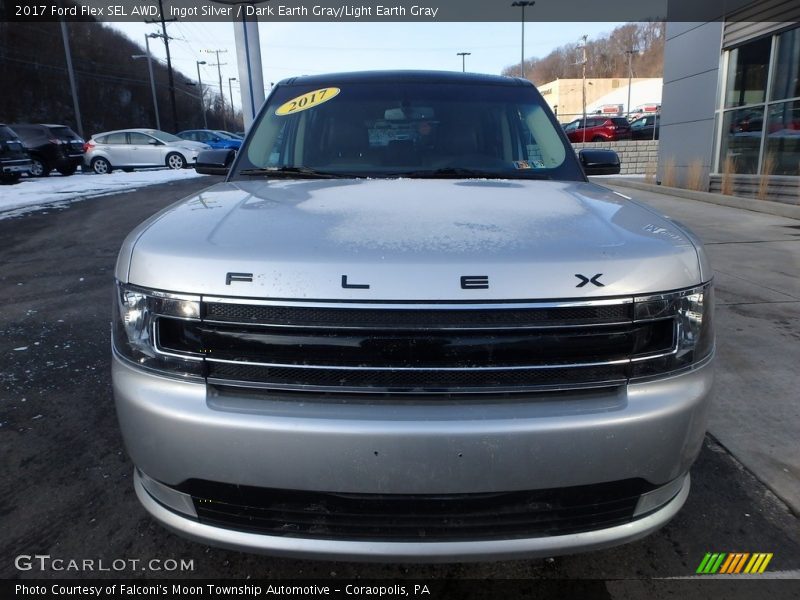 Ingot Silver / Dark Earth Gray/Light Earth Gray 2017 Ford Flex SEL AWD