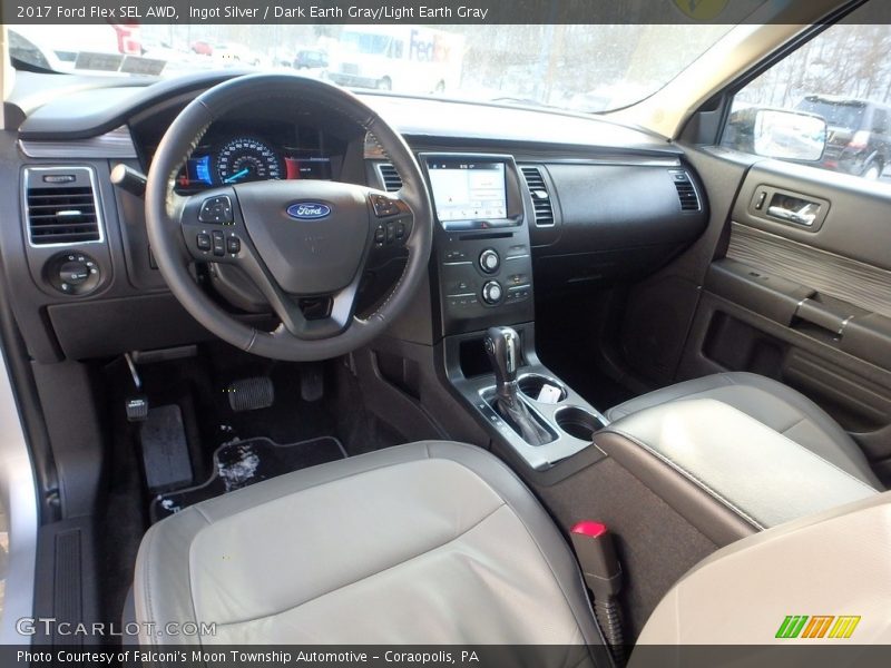 Ingot Silver / Dark Earth Gray/Light Earth Gray 2017 Ford Flex SEL AWD