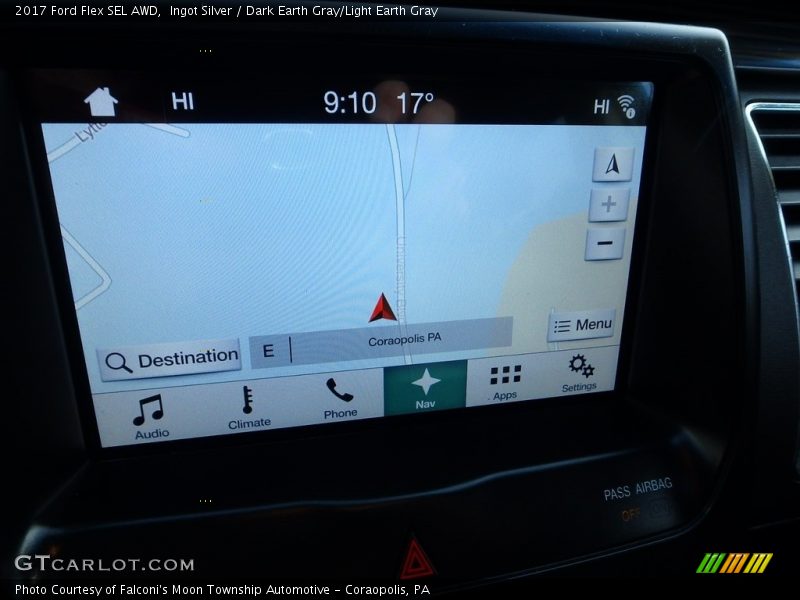 Ingot Silver / Dark Earth Gray/Light Earth Gray 2017 Ford Flex SEL AWD