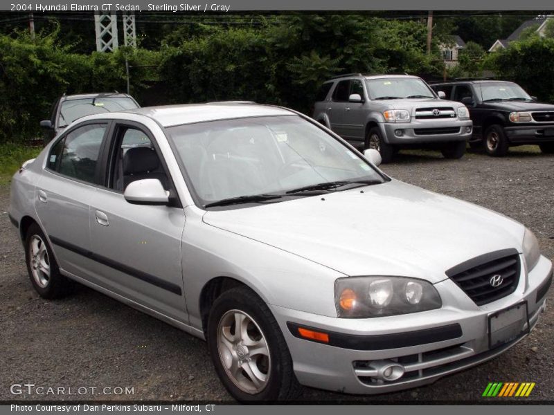 Sterling Silver / Gray 2004 Hyundai Elantra GT Sedan