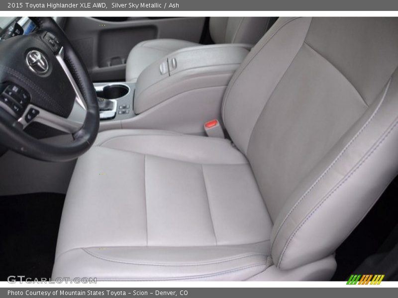 Silver Sky Metallic / Ash 2015 Toyota Highlander XLE AWD