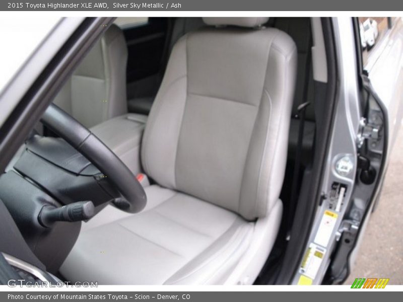 Silver Sky Metallic / Ash 2015 Toyota Highlander XLE AWD