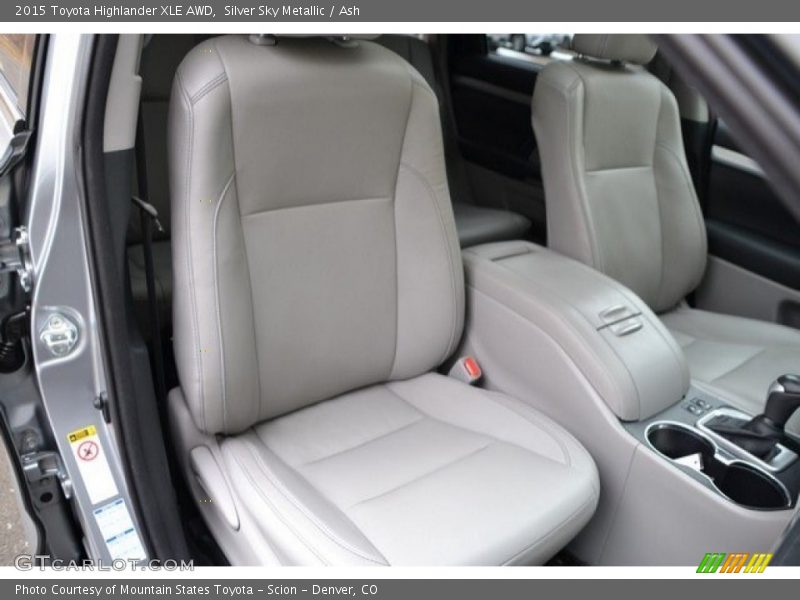 Silver Sky Metallic / Ash 2015 Toyota Highlander XLE AWD