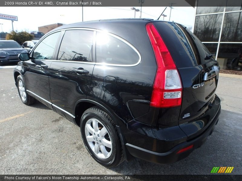 Crystal Black Pearl / Black 2009 Honda CR-V EX 4WD