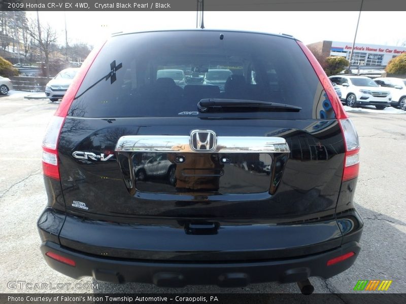 Crystal Black Pearl / Black 2009 Honda CR-V EX 4WD
