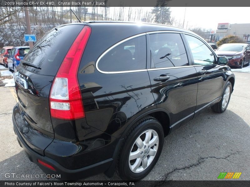 Crystal Black Pearl / Black 2009 Honda CR-V EX 4WD