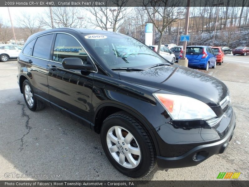 Crystal Black Pearl / Black 2009 Honda CR-V EX 4WD