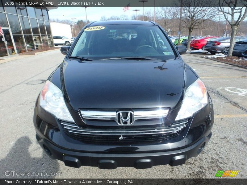 Crystal Black Pearl / Black 2009 Honda CR-V EX 4WD