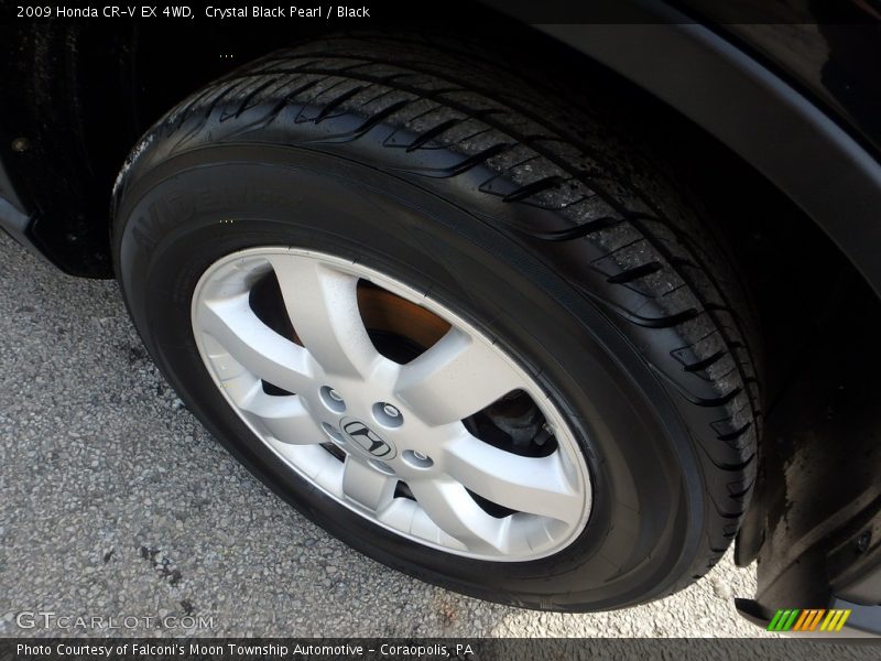 Crystal Black Pearl / Black 2009 Honda CR-V EX 4WD