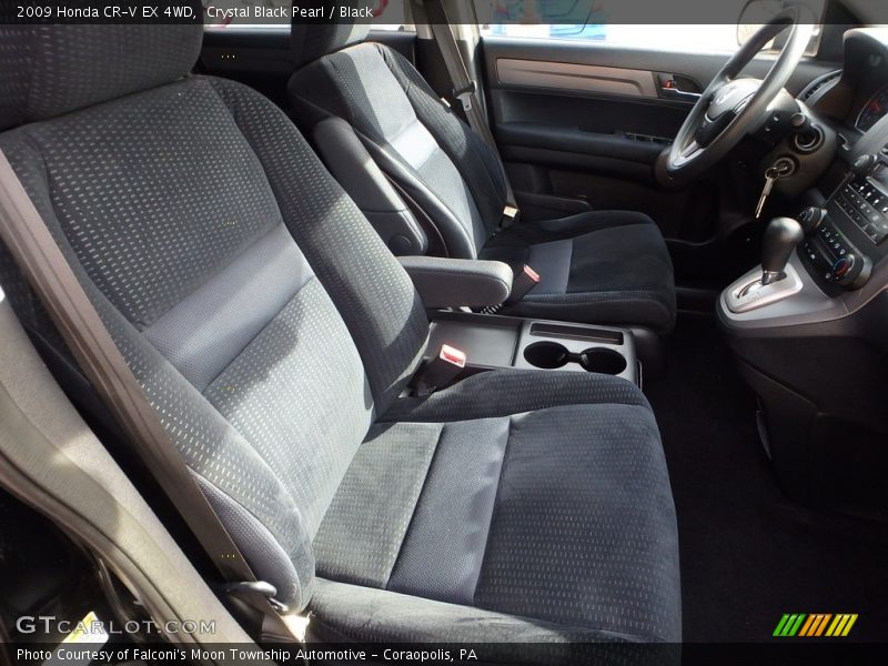 Crystal Black Pearl / Black 2009 Honda CR-V EX 4WD