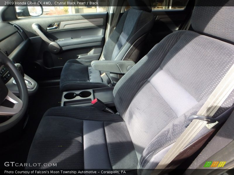Crystal Black Pearl / Black 2009 Honda CR-V EX 4WD