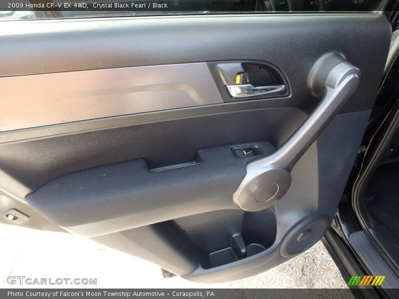 Crystal Black Pearl / Black 2009 Honda CR-V EX 4WD