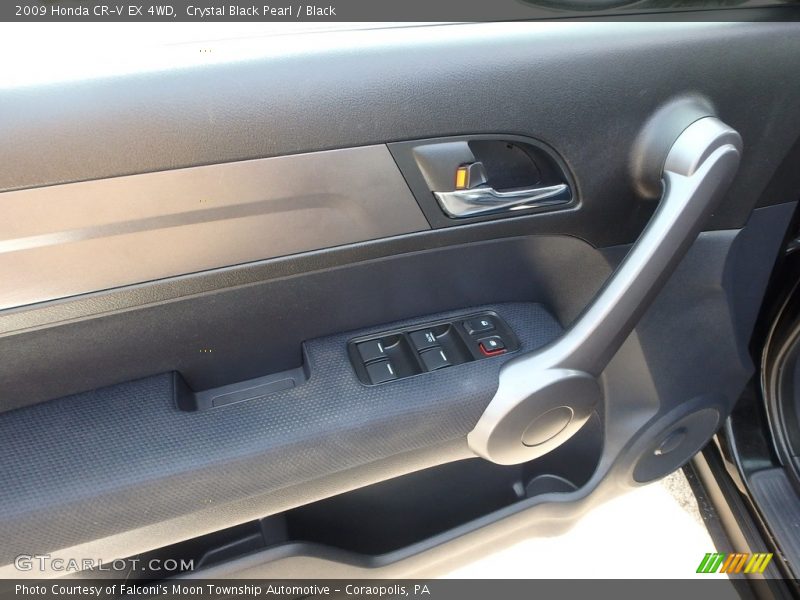 Crystal Black Pearl / Black 2009 Honda CR-V EX 4WD
