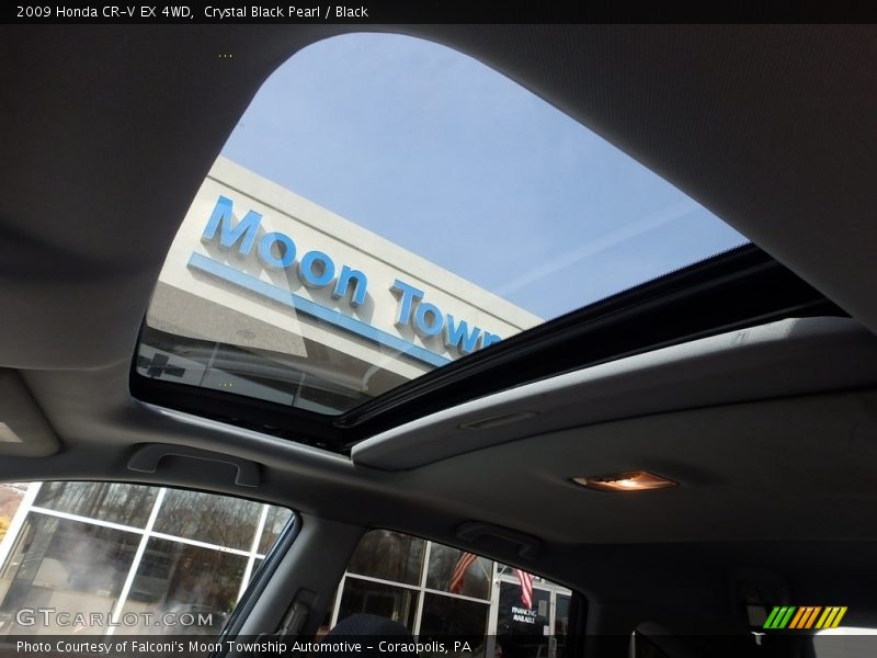 Crystal Black Pearl / Black 2009 Honda CR-V EX 4WD