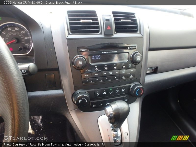Crystal Black Pearl / Black 2009 Honda CR-V EX 4WD