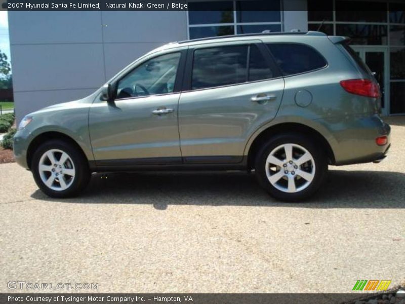 Natural Khaki Green / Beige 2007 Hyundai Santa Fe Limited
