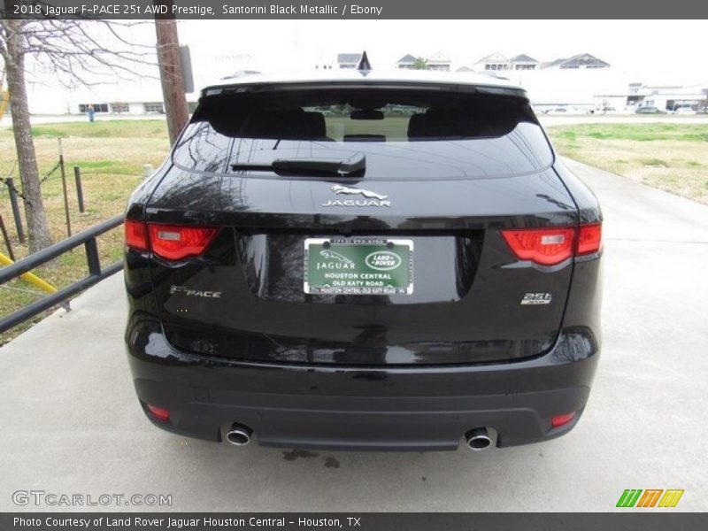 Santorini Black Metallic / Ebony 2018 Jaguar F-PACE 25t AWD Prestige