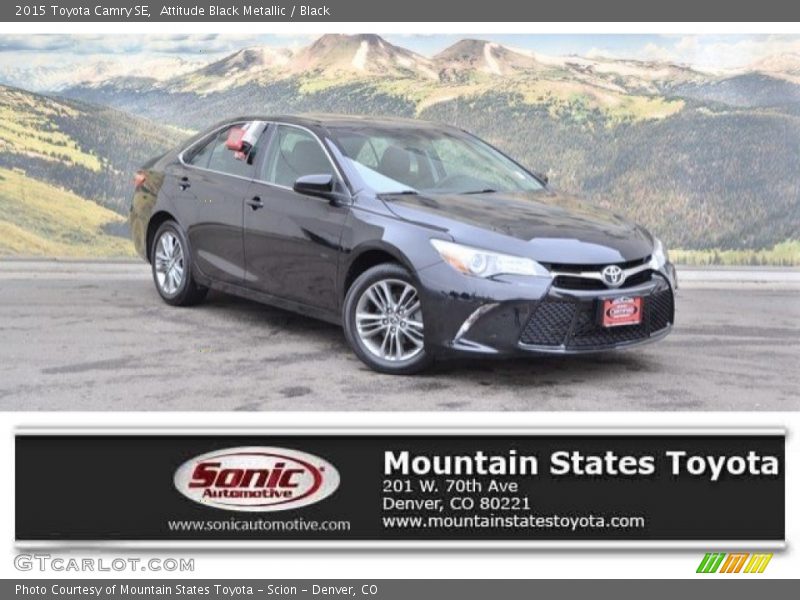 Attitude Black Metallic / Black 2015 Toyota Camry SE