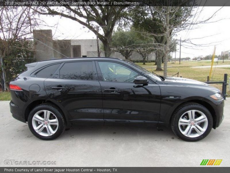 Santorini Black Metallic / Ebony/Pimento 2018 Jaguar F-PACE 25t AWD R-Sport