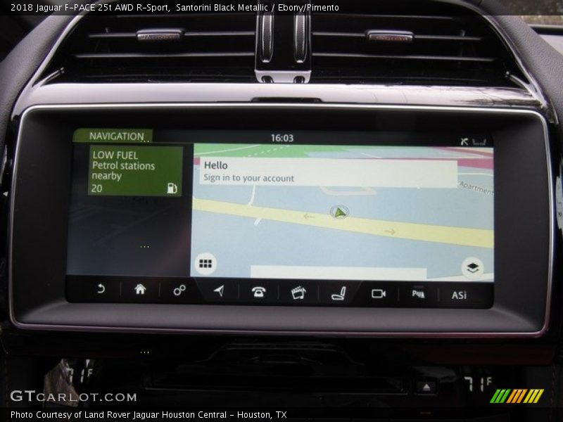 Navigation of 2018 F-PACE 25t AWD R-Sport