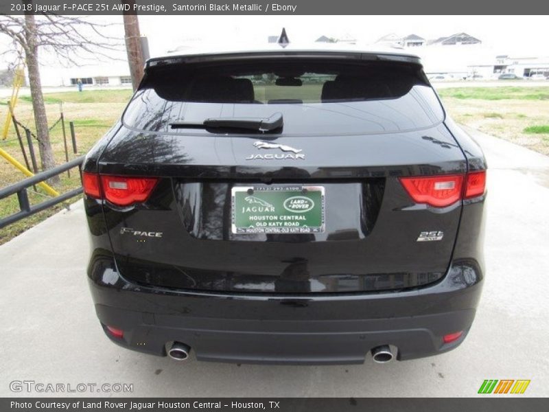 Santorini Black Metallic / Ebony 2018 Jaguar F-PACE 25t AWD Prestige