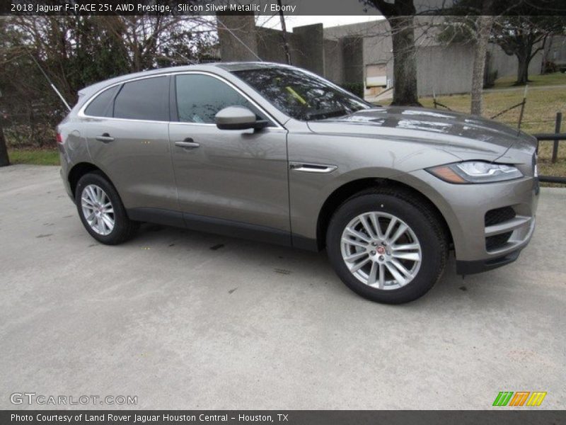 Silicon Silver Metallic / Ebony 2018 Jaguar F-PACE 25t AWD Prestige