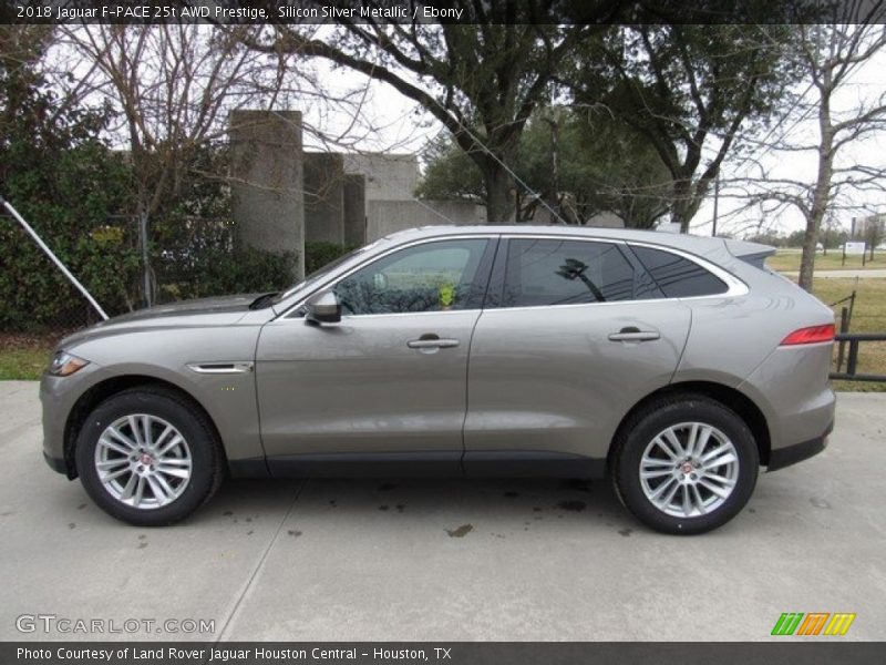 Silicon Silver Metallic / Ebony 2018 Jaguar F-PACE 25t AWD Prestige