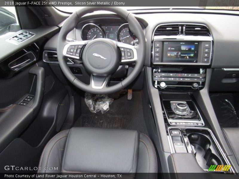 Silicon Silver Metallic / Ebony 2018 Jaguar F-PACE 25t AWD Prestige