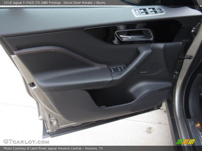Silicon Silver Metallic / Ebony 2018 Jaguar F-PACE 25t AWD Prestige